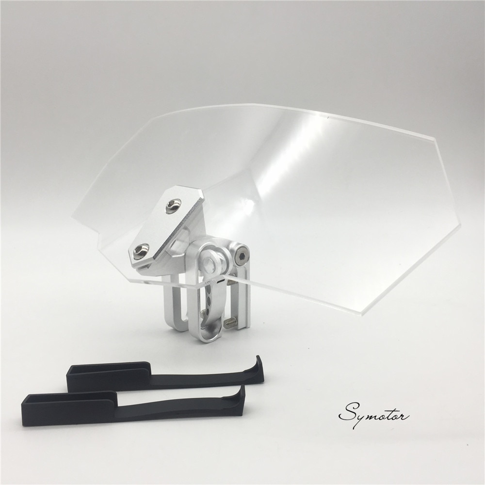 S.uyue voor luchtstroom verstelbare windscherm universele motorfiets boog windscherm triumph aprilia ktm victory alle windschermen