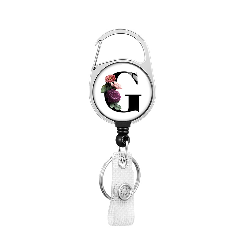 ID Badge Holders with Metal Clip and Keyring - Vertical Clear Plastic ID Card Holders - Retractable Pull Cord for Office: GRAY
