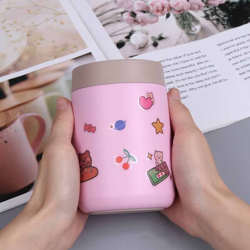 Zooobe 350Ml Leuke Thermos Lunchbox Rvs 304 Containers Thermos Voedsel Thermos Soep Thermosflessen Thermische Lunchbox