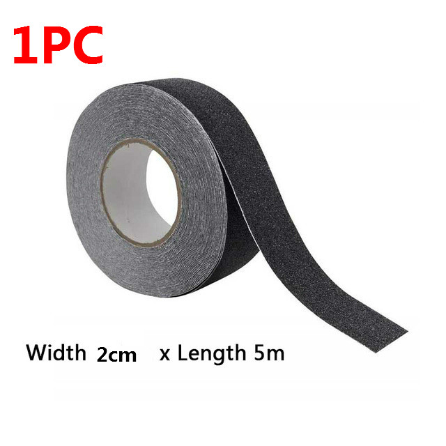 5M Non Slip Safety Grip Tape Anti-Slip Indoor/Outdoor Waterproof Stickers Strong Adhesive Safety Traction Tape Stairs Floor: 1pc 2cmX5m