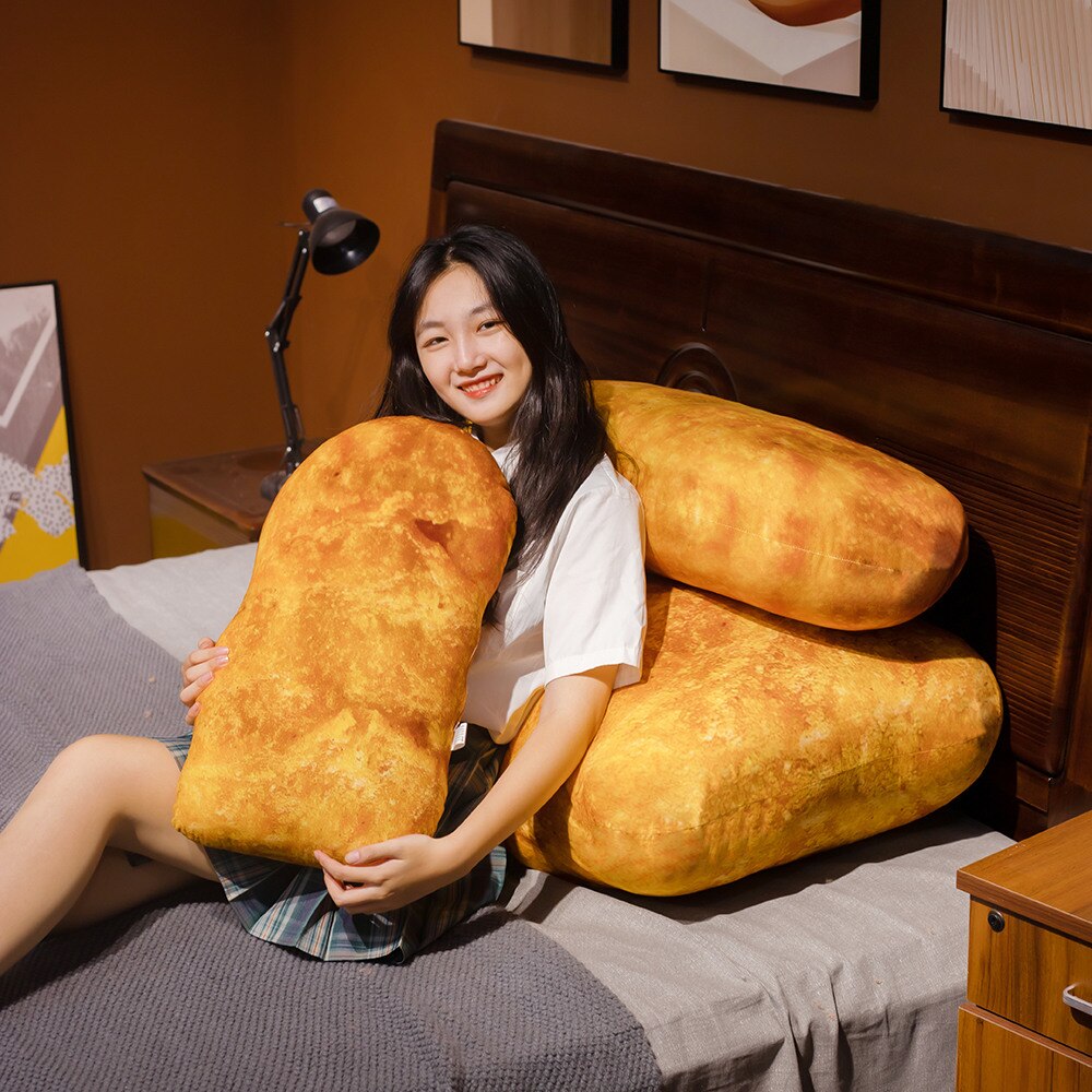 Creatieve Speelgoed Grote Kip Nuggets Kussens Knuffel Cartoon Grappig Simulatie Kip Nugget Drumstick Kussen