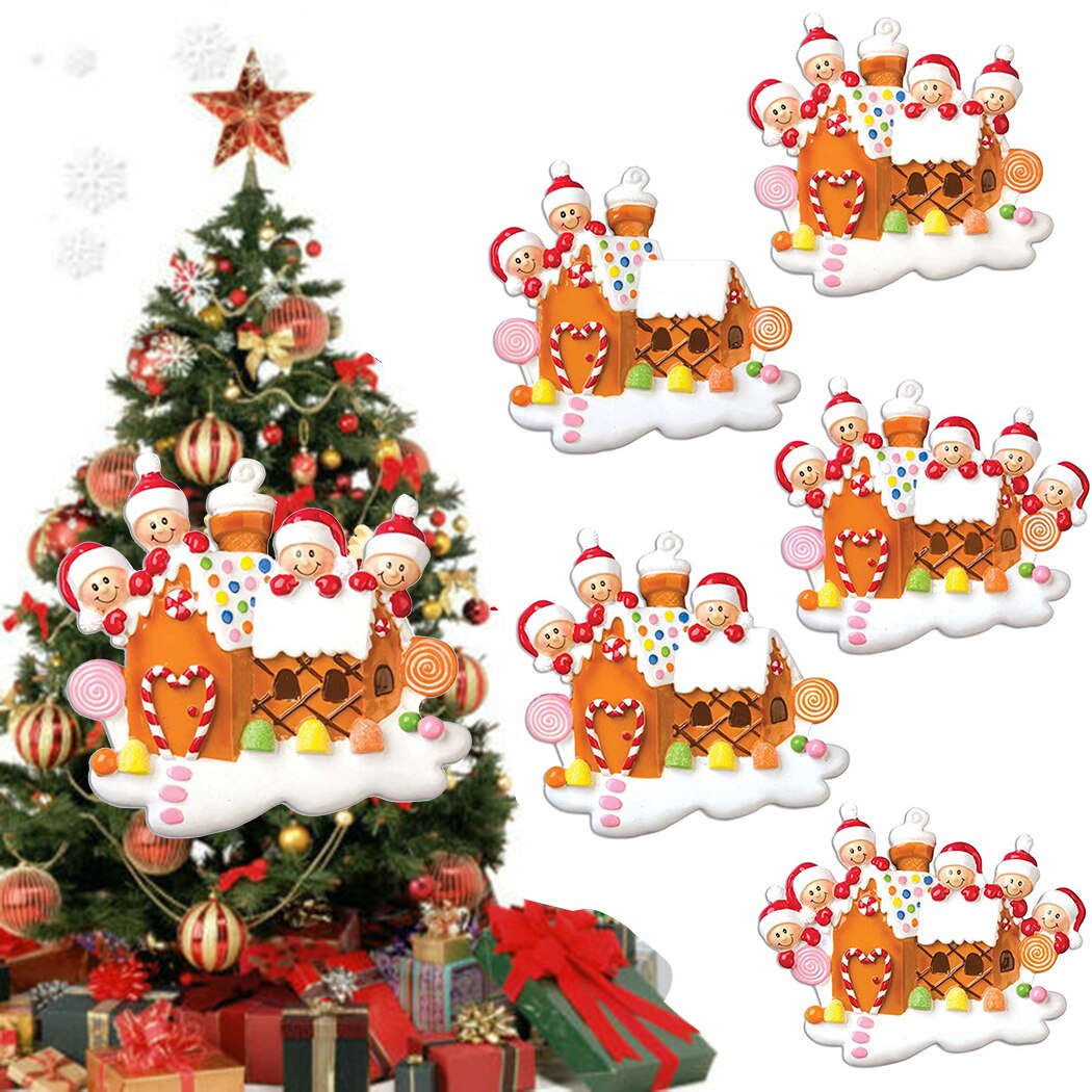 DIY Name Blessing Christmas Tree Ornament Family Xmas Lockdown Decoration