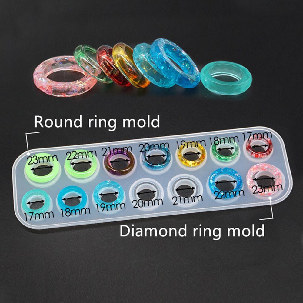 Moldes de fundição de cola epoxy jóias conjunto de ferramentas de fundição de silicone uv moldes de fundição de resina de argila para fazer jóias diy