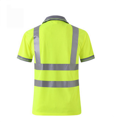 Polo reflectante de alta visibilidad para hombre, ropa de seguridad de secado rápido, camiseta reflectante, ropa de trabajo