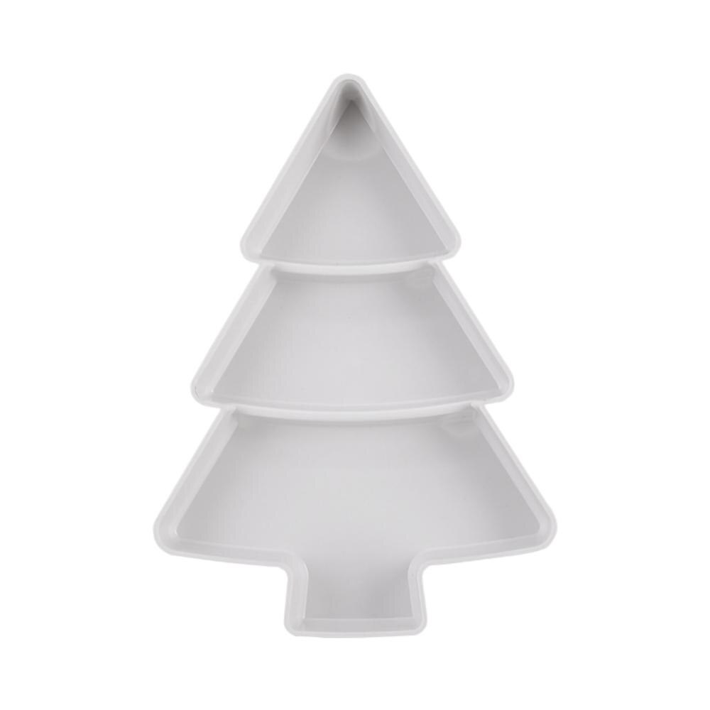 Kerstboom doos snoep snacks noten zaden gedroogd fruit plastic borden schalen kom ontbijt dienblad thuis keuken snoepdoos: Wit