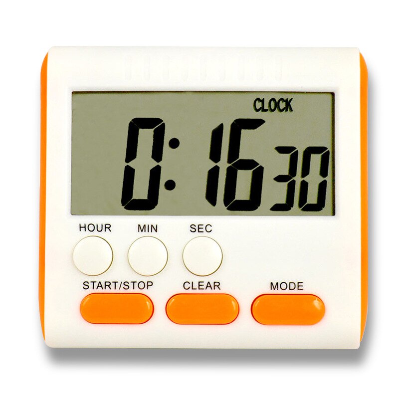 Kitchen Clock English 24-hour Electronic Timer Digital Reminder Alarm Clocks Cooking Countdown Timer LCD Multifunction Home