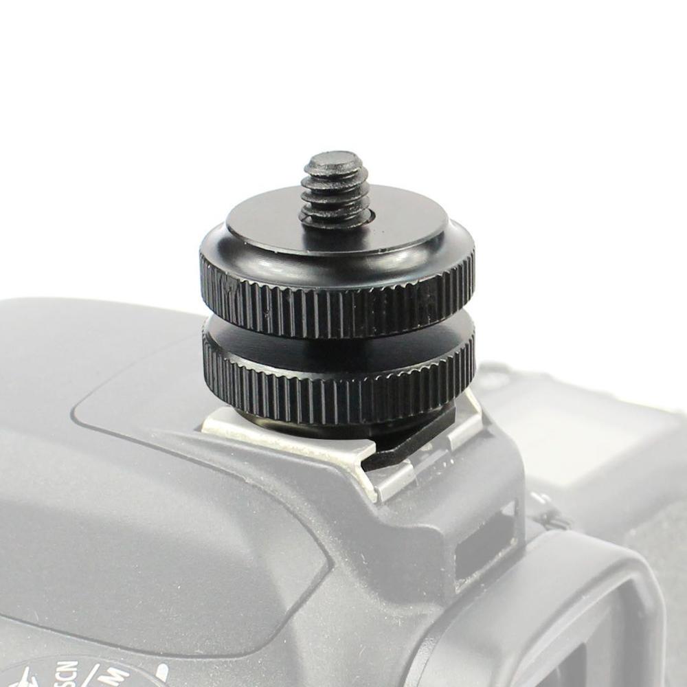 1/4" to 3/8" 5/8 Male to Female Double Layer Thread Screw Mount Adapter Tripod Plate Screw mount for Camera Flash Tripod Mic