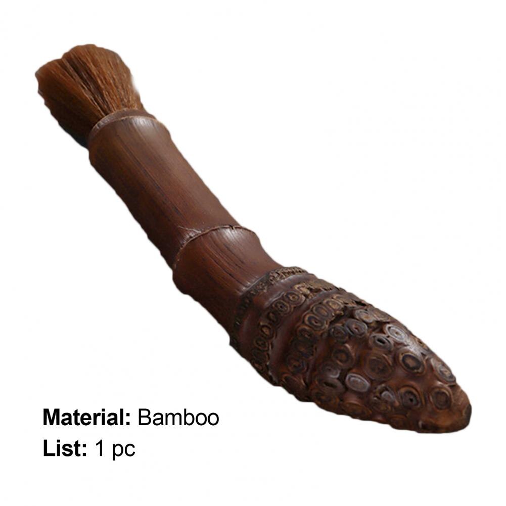 Caneta fina de bambu para fazer chá, acessório para uso doméstico, pote de bambu feito de madeira