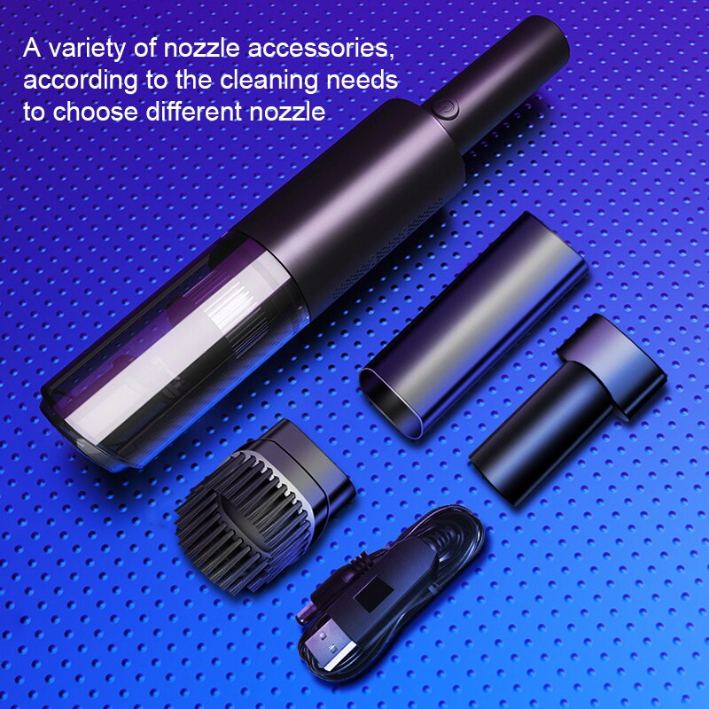 High Power Dry Wet Dual Purpose Vehicle Mounted Vacuum Cleaner Small And Portable Automobiles Electrical Appliances