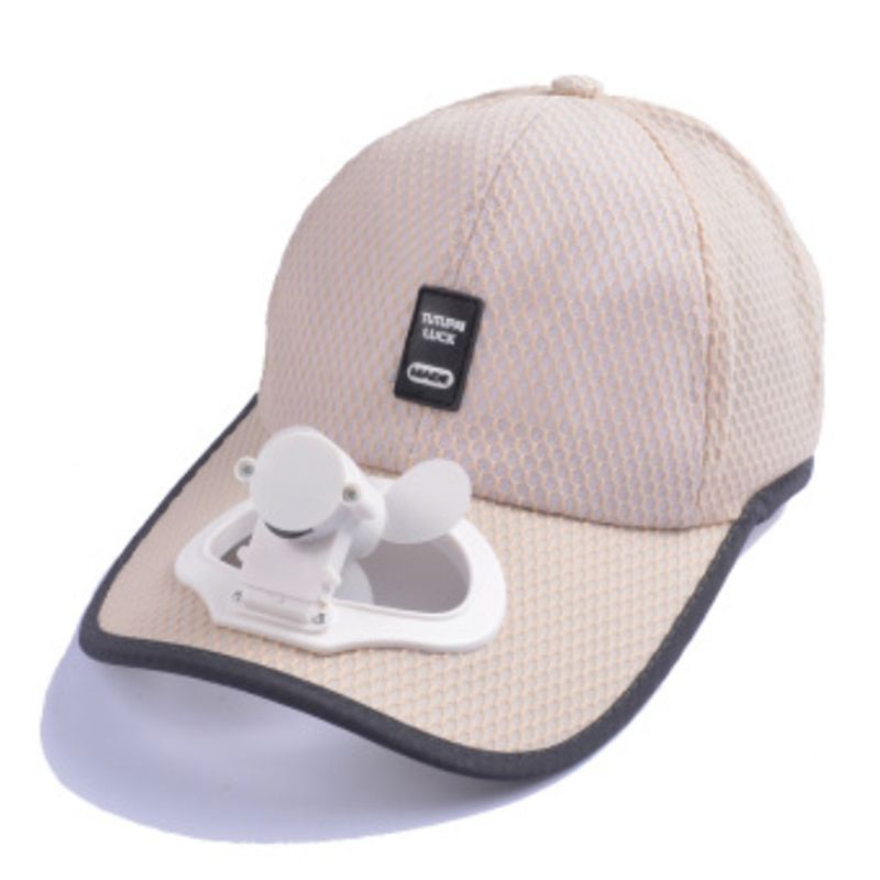 KLV Adult Summer Sunscreen Baseball Cap with USB R... – Grandado