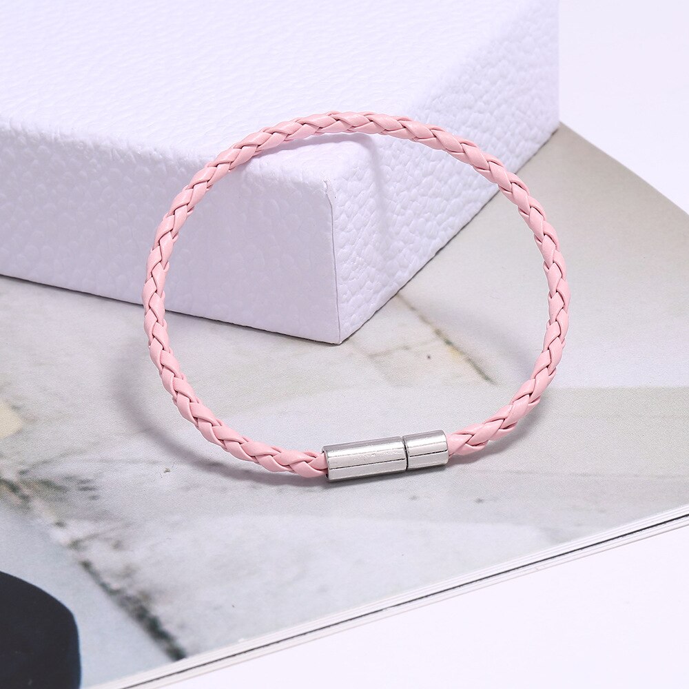 Kleurrijke Gevlochten Handgemaakte Lederen Wrap Armbanden Voor Vrouwen Koperen Gesp Charms Armband Mannen Sieraden: AB6