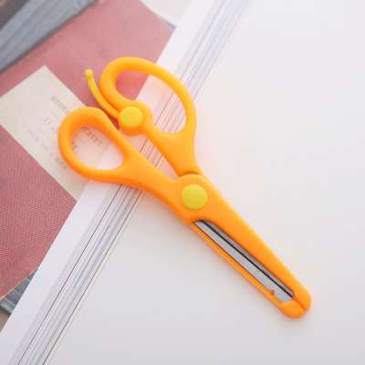 Kotisakset lasten sakset päiväkoti tee itse käsien turva monitoimi opiskelija taide muovisakset: No4