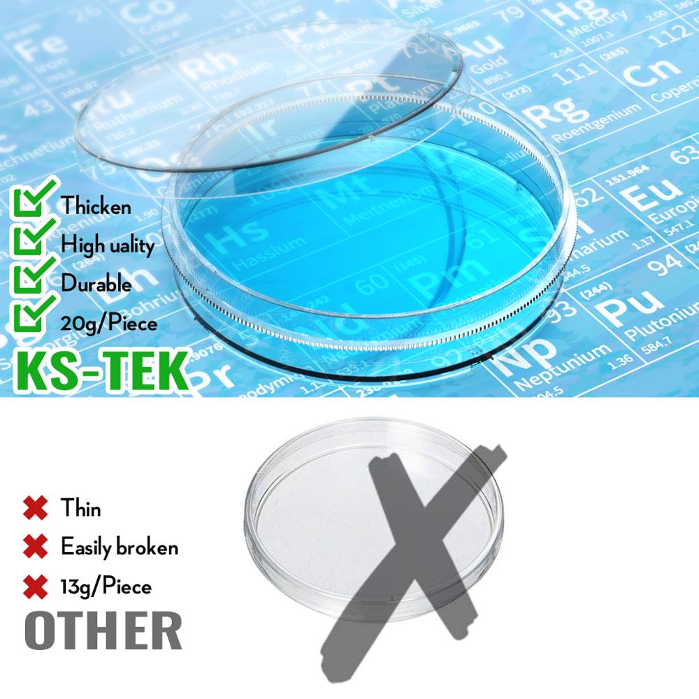 Steril petriskål med låg 100mm,  med 2ml plastoverførselspipetter individuel pakke med ks-tek 10/ pakke