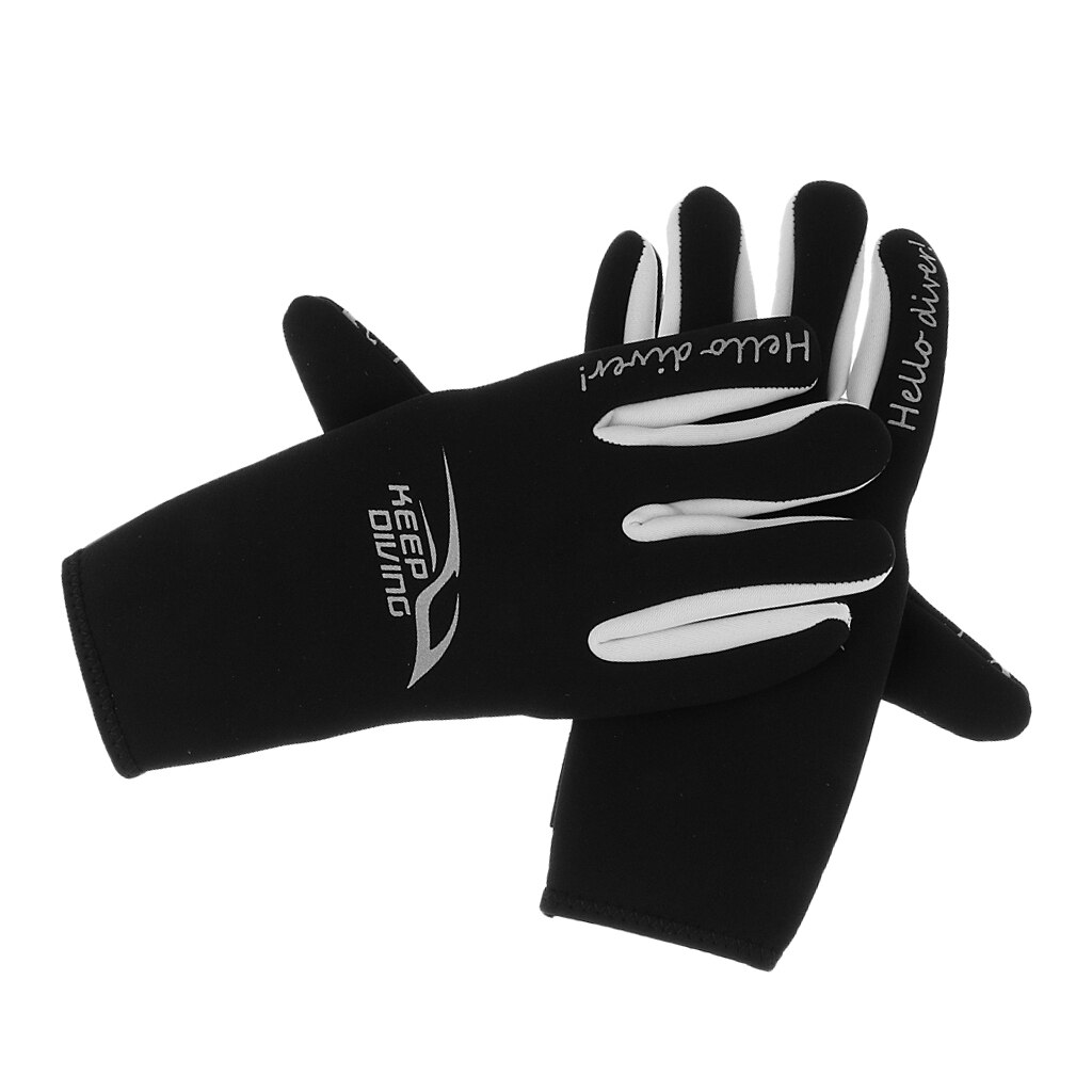 unisex Prämie 3mm Neopren Neoprenanzug Handschuhe Tauchen Tauchen Schwimmen Surfen Schnorcheln Kajak Handschuhe Schwarz S