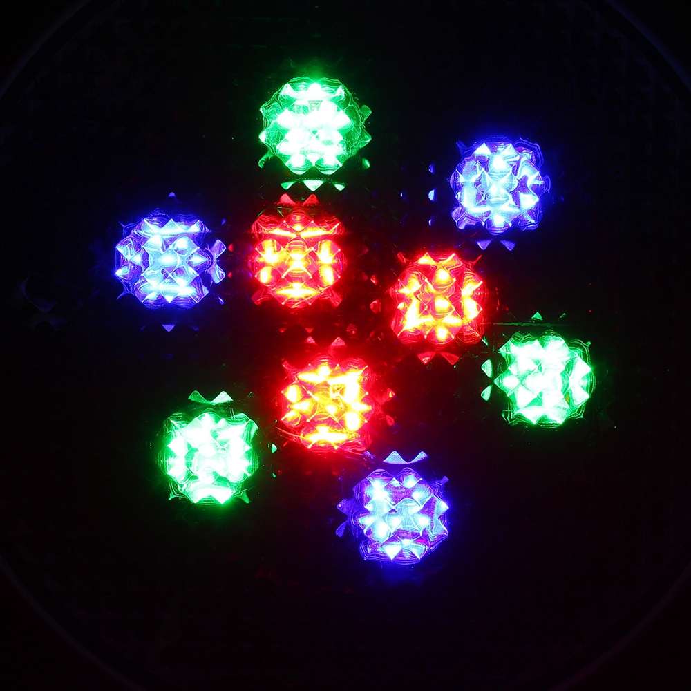 IP68 Pool Light 9W RGB Round LED Underwater Light Swimming Pool Fountain Spotlight Lamp with Remote Control AC 12V-24V