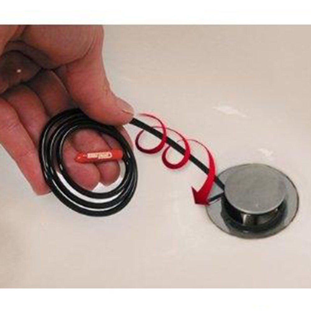 2Pcs Practical Drain Sink Cleaner Bathroom Unclog Tub Toilet Snake Brush Hair Removal Tool