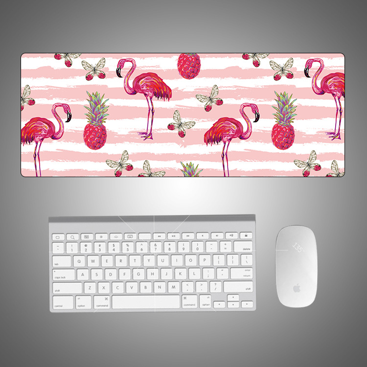 Cartoon Flamingo śliczne podkładka pod mysz Creative INS Tide duży komputer gamingowy klawiatura stół biurowy mata biurko Kawaii dla nastolatków: 1-800X300X2mm
