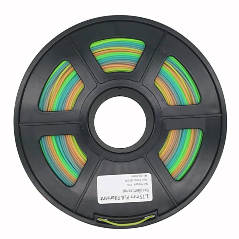 Muticolor 3d printerfilamenten 1.75mm/3mm 1kg plastic rubber verbruiksartikelen materiaal makerbot/reprap/up/mendel