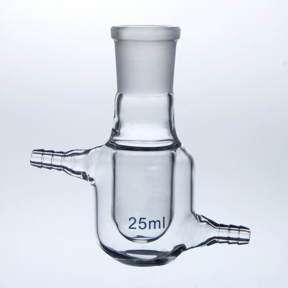 25/50/100/250/500ml Double Layer Jacketed BORO Reactor Bottle Laboratory Graduated School
