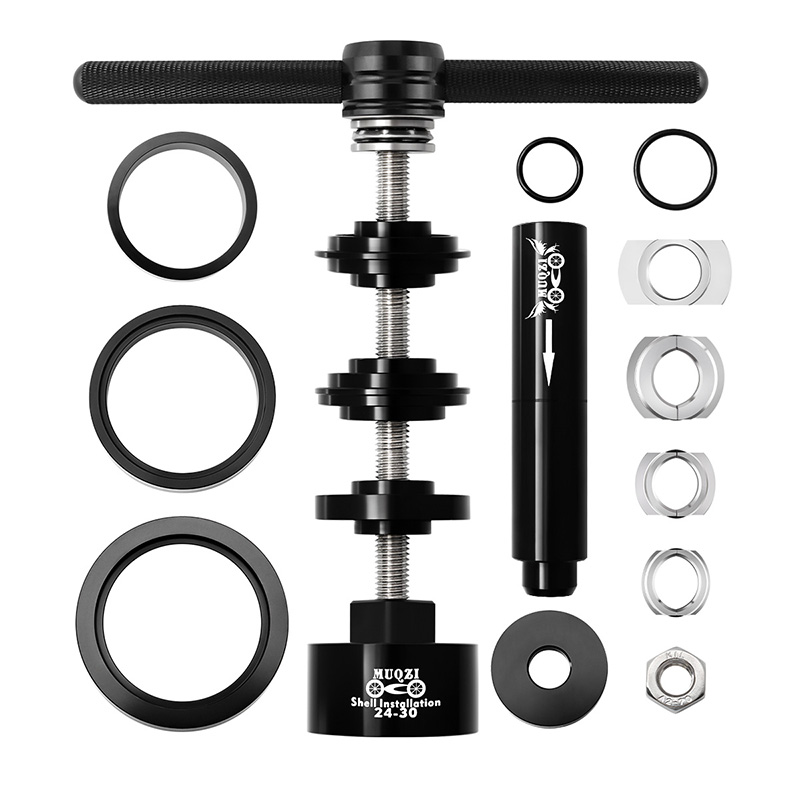 MUQZI Bike Tool Kit Bottom Bracket Install and Removal Tool Bicycle Bottom Bracket Bearing Remover For BB86/BB30/BB91/BB92/PF30: black