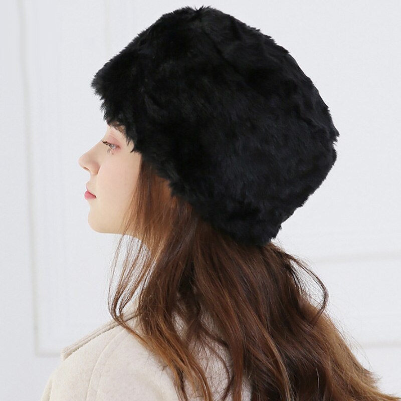 Gorros rusos gruesos y esponjosos para mujer, gorros de piel sintética, gorros de esquí, aviador, orejeras, gorro , gorros de invierno