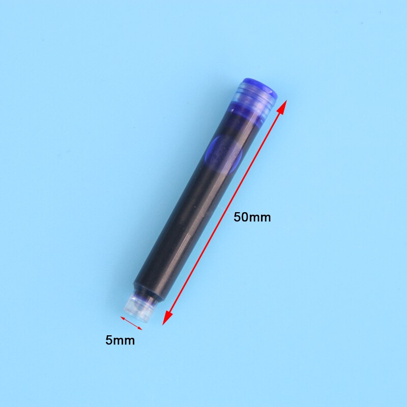 10 Pcs Metal Foununtain Pen Successor Interchangeable Capsule 200 Stationery Ink Blue Ink Bag Pen