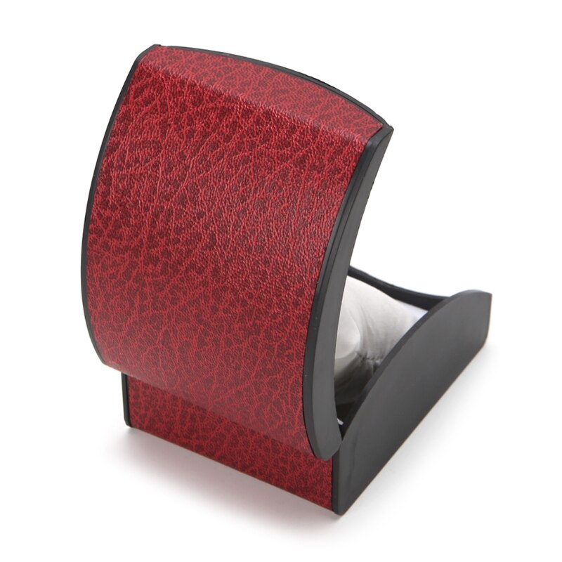 Caja de reloj de lujo, estuche de exposición, para joyería, pulsera, soporte de cuero de imitación, WXTE