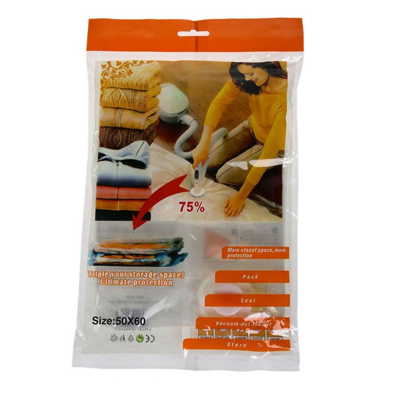 Strong Vacuum Storage Bags VAC Space Saving Compressed Bag Vaccum Pack Saver