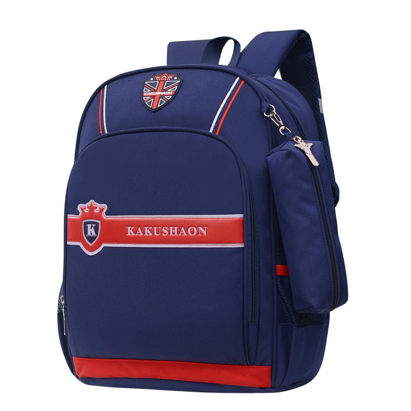 2 Pcs Kid Schooltas School Student Rugzak Jongens En Meisjes 6-12 Jaar Oude Kinderen Rugzak Schouder zakken Voor 1-3-6 Grade: Blue red