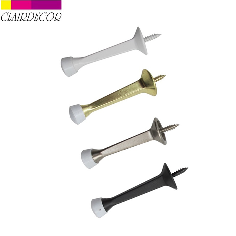 Deur Stop Stopper Bumper Wandmontage Protector Geluid Demping Zinklegering Deur Stopt