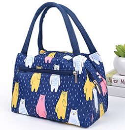 Cute Flamingo Portable Zipper Waterproof Lunch Bags Women Student Lunch Box Thermo Bag Office School Picnic Cooler Bags Bolsos: 06
