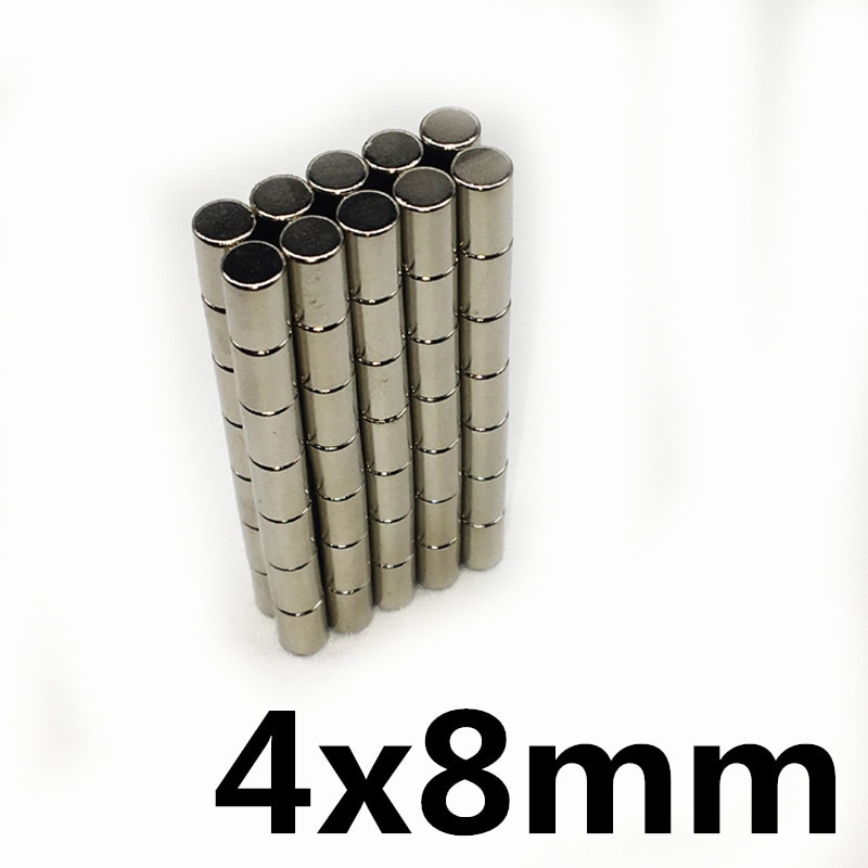 * 20pcs neodymium magneet 4x8mm N35 Kleine Disc Ronde Super Sterke magneten 4*8mm krachtige Zeldzame Aarde Neodymium Magneten 4x8mm
