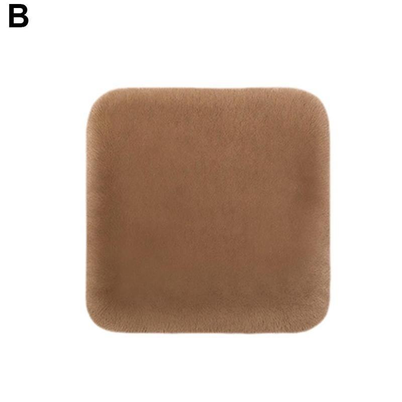 Universal fuzzy plys bilsæde pude uld pels varm bil sæde pude betræk stol pude bil interiør tilbehør 1pc: B