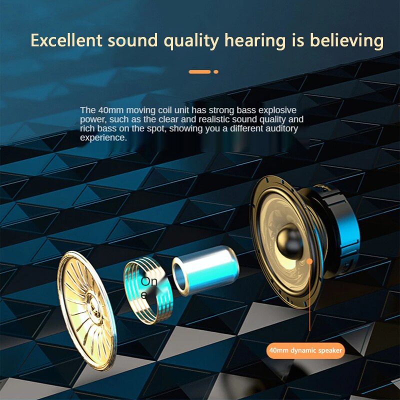 Xiaomi Hifi Stereo Bluetooth Koptelefoon Opvouwbare Draadloze Gaming Muziek Headset Ondersteuning Tf Card/Fm Radio Met Mic Voor Mobiele