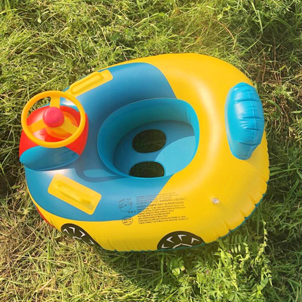 Cartoon Cars Seat PVC Swimming Ring Baby Toddler Inflatable Pool Float Funny Water Aid Trainer Water Fun Toys for Children