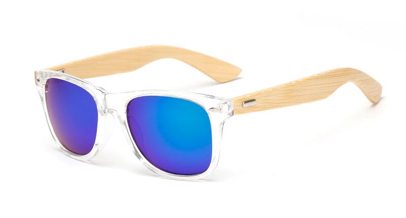 16 farbe Bambus Sonnenbrille Männer Holz Sonnenbrille Frauen Spiegel Original Holz Sonnenbrille retro de sol masculino: wooden 1501 C15