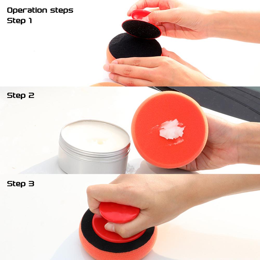 5 stk/sæt bilvask voks polerpude polerpude svamp bil rengøringsklud mikrofiber applikator puder