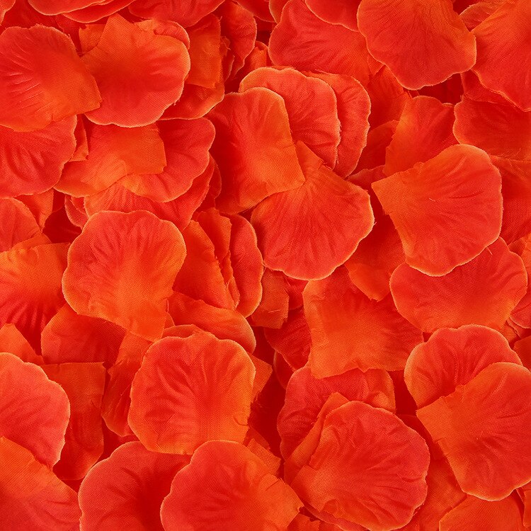 Ca 100 stk konfetti silke kunstig rosenblad dekorasjon blomst romantisk bursdag bryllup dekor: Farge 1