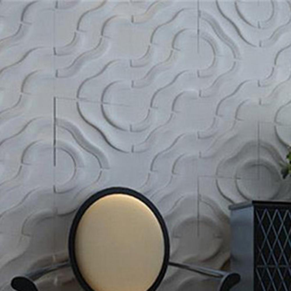 Practical Wall Decor Panel Waterproof Anti-scratch Easy to Cut PVC 3D Wall Panel Fire Retardant Stereo Decorative Panel for Home