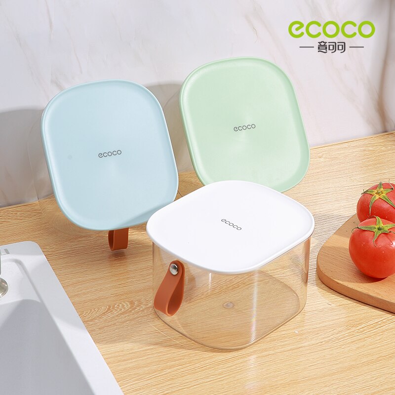 ECOCO Refrigerator Food Storage Containers with Lids Transparent Large Capacity Plastic Seal Tank Separate Vegetable Fresh Box