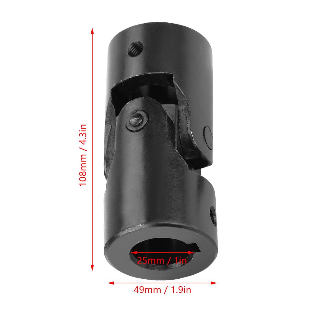 As Koppeling Motor Connector Diy Steering Kruiskoppeling Met Spiebaan 25*49*108 Mm Motor Connector