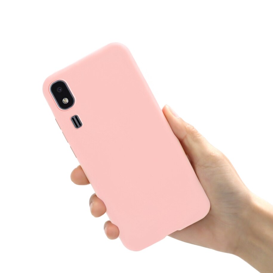 Funda de silicona líquida para Samsung Galaxy A02s A2 Core, Protector trasero suave, Fundas para Samsung A02s A025F A2Core: For Samsung A2 Core / Light Pink