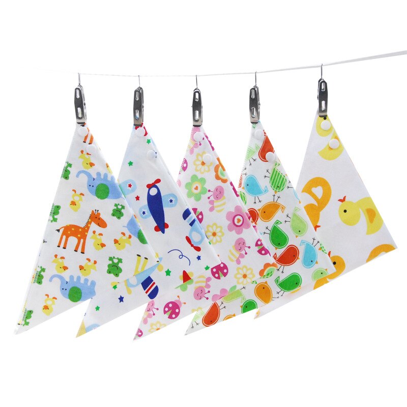 Baby Driehoek Speeksel Handdoek Katoen Dubbele Knop Moeder En Baby Benodigdheden Bib