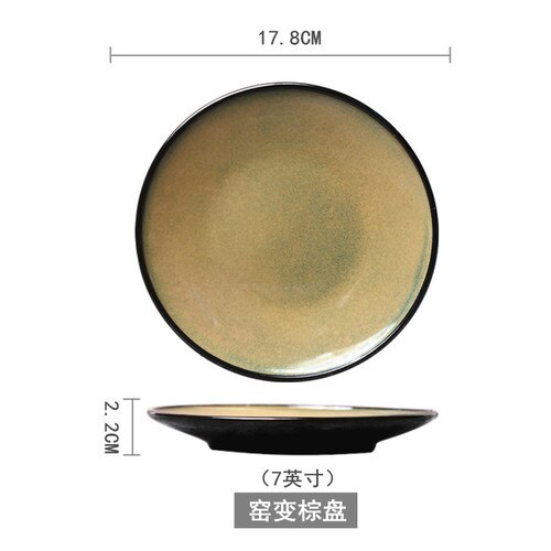 Dinner Plates Full Set Ceramic Dinnerware Nordic Art Dinner Plates Christmas Conjunto De Pratos Tableware AB50PZ: style10