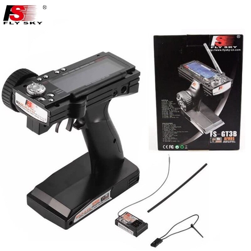 Flysky Fs GT3B FS-GT3B 2.4G 3ch Rc System Gun Afstandsbediening Zender En Ontvanger Voor Rc Auto Rc Boot: Official Set