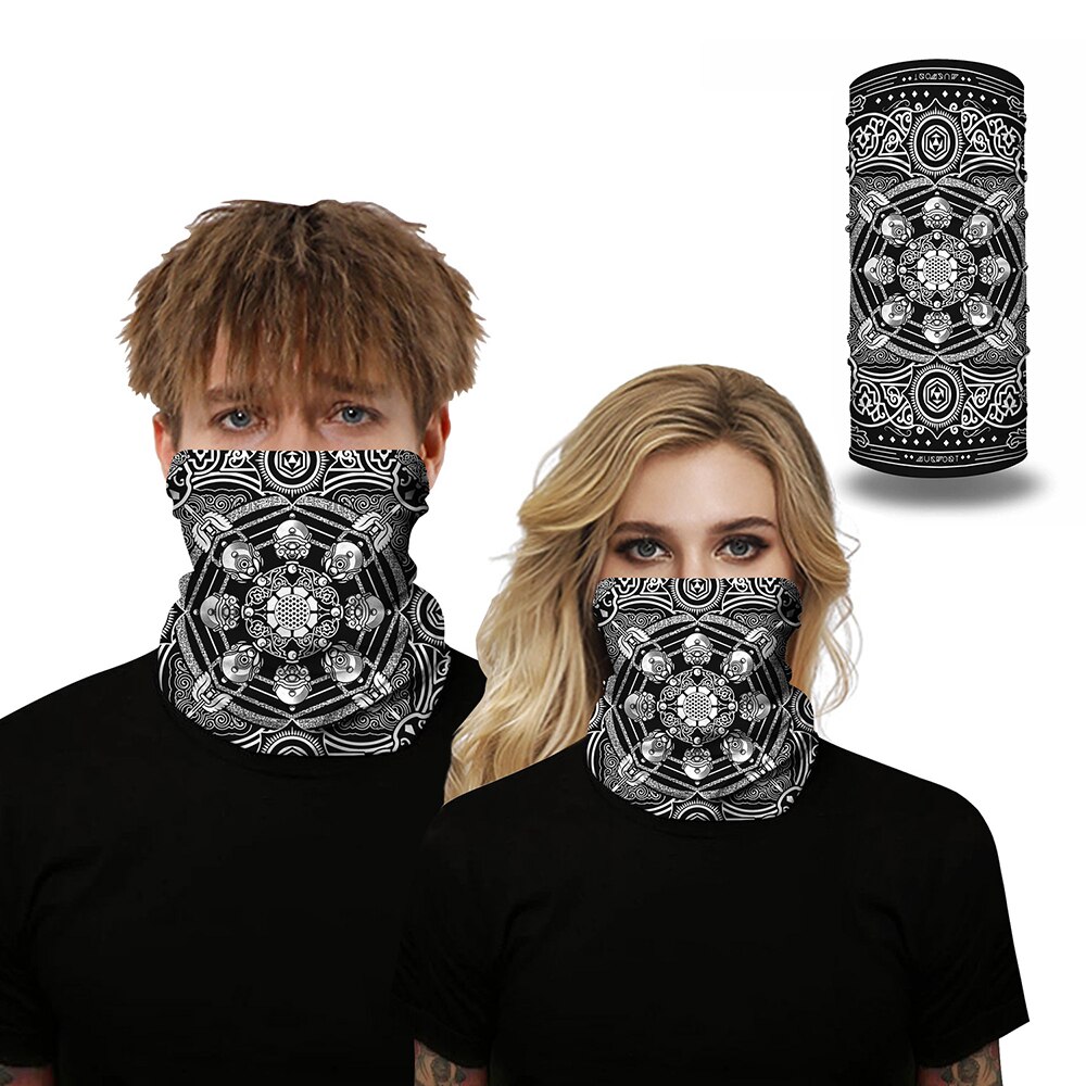 25*50cm bandana unisex sjaal outdoor bedrukt gaiter rijden dubbelzijdig: 4