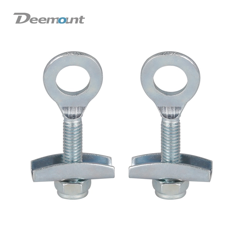 Deemount 2PCS Bike Chain Tightening Bolt Fixed Gear Bicycle 1 Speed Cycle Chain Tensioner Screw Adjust Bolts