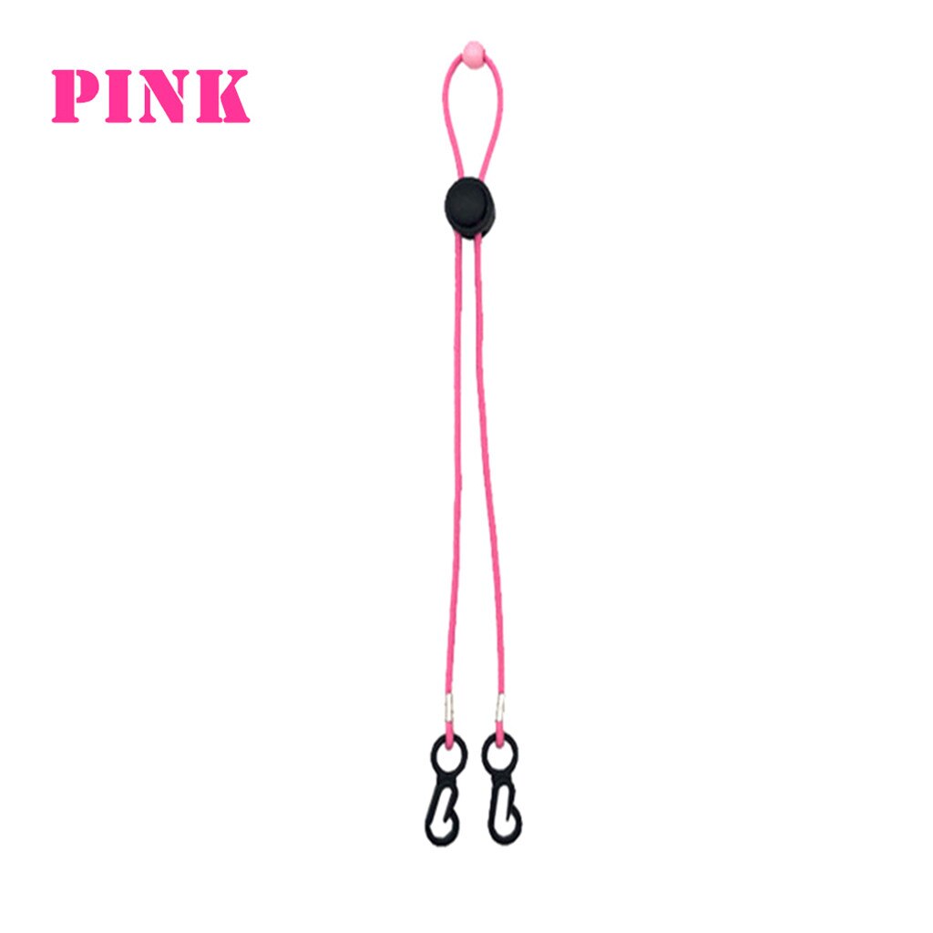 Justerbar ansigtsmaske lanyard handy mascarilla praktisk luftforurening sikkerhedsmaske hvile- og øreholder reb маскировать #m: Lyserød