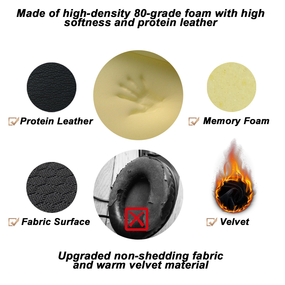 Earphone pads For Fifine H6 H8 H9 7.1 replacement Earpads headphones Earmuffs Soft Mesh cloth Memory Covers Sponge Protein