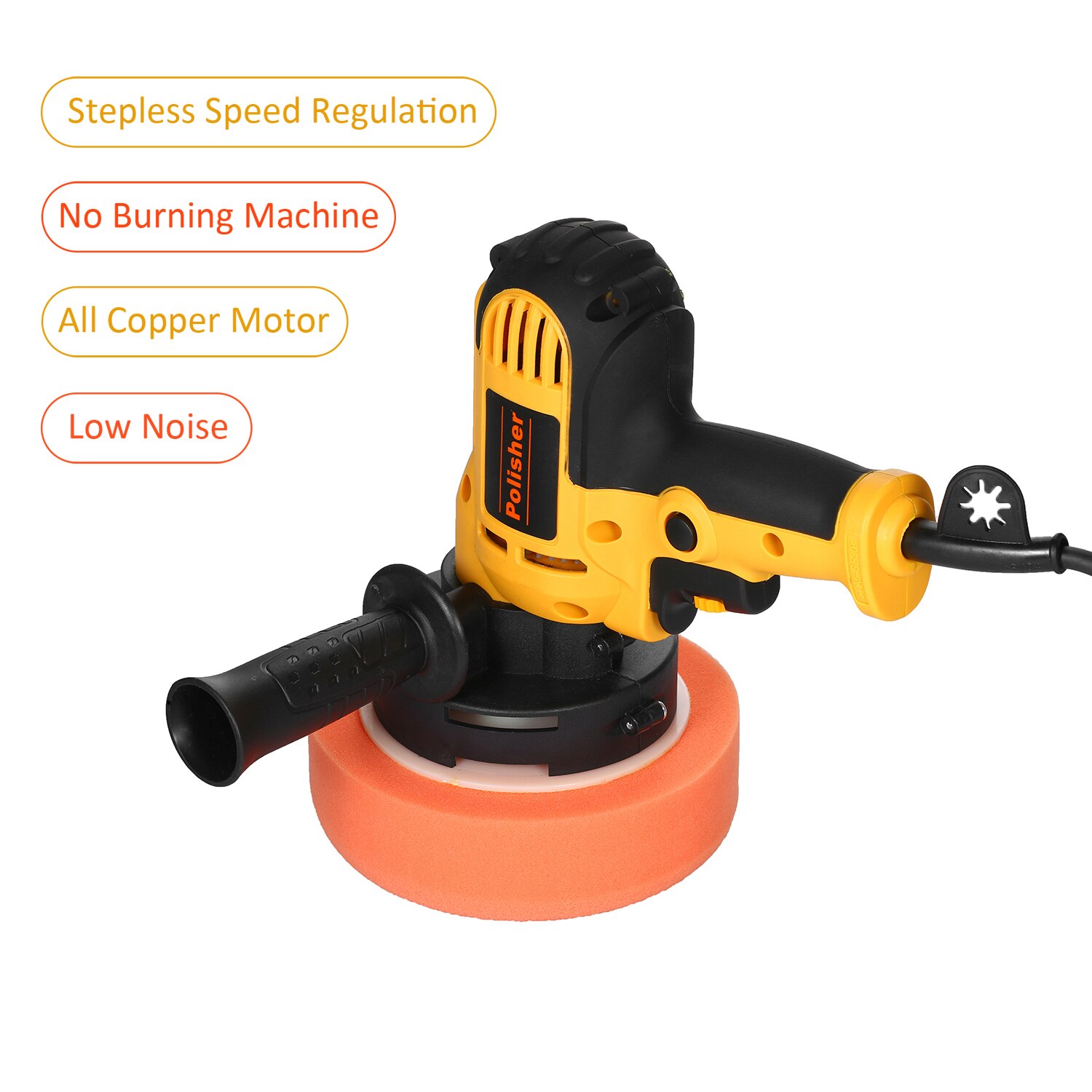 Small Polishing Machine Kit Electric Car Polisher 220V 700W Electric Sander Automobile Furniture Waxing Auto Polishing Tool